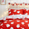 Fusion Happy Santa Duvet Cover Bedding Set Red