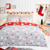 Fusion Happy Santa Duvet Cover Bedding Set Red