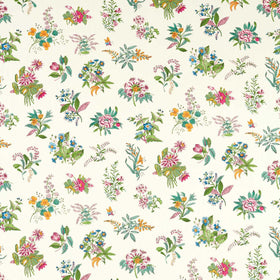 HARLEQUIN Wonderland Floral Printed Fabric Peridot Ruby Pearl