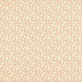 HARLEQUIN Wiggle Woven Fabric Linen Carnelian