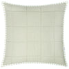 Yard Hebden Stripe Cotton 55cm x 55cm Filled Cushion Eucalyptus Bay Green