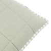 Yard Hebden Stripe Cotton 55cm x 55cm Filled Cushion Eucalyptus Bay Green
