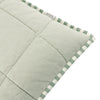 Yard Hebden Stripe Cotton 55cm x 55cm Filled Cushion Forest Bay Green