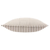 Yard Hebden Stripe Cotton 55cm x 55cm Filled Cushion Mole Stone