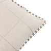 Yard Hebden Stripe Cotton 55cm x 55cm Filled Cushion Mole Stone
