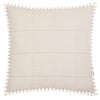 Yard Hebden Stripe Cotton 55cm x 55cm Filled Cushion Natural Stone