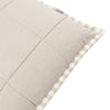 Yard Hebden Stripe Cotton 55cm x 55cm Filled Cushion Natural Stone
