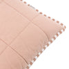 Yard Hebden Stripe Cotton 55cm x 55cm Filled Cushion Pecan Cotta