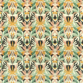 HARLEQUIN Melora Velvet Fabric Positano Succulent Amber Light Velvet