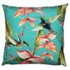 Hummingbird Outdoor Filled Cushion 43cm x 43cm Blue