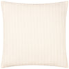 Yard Hush Cotton Linear Filled Cushion 45cm x 45cm Ecru