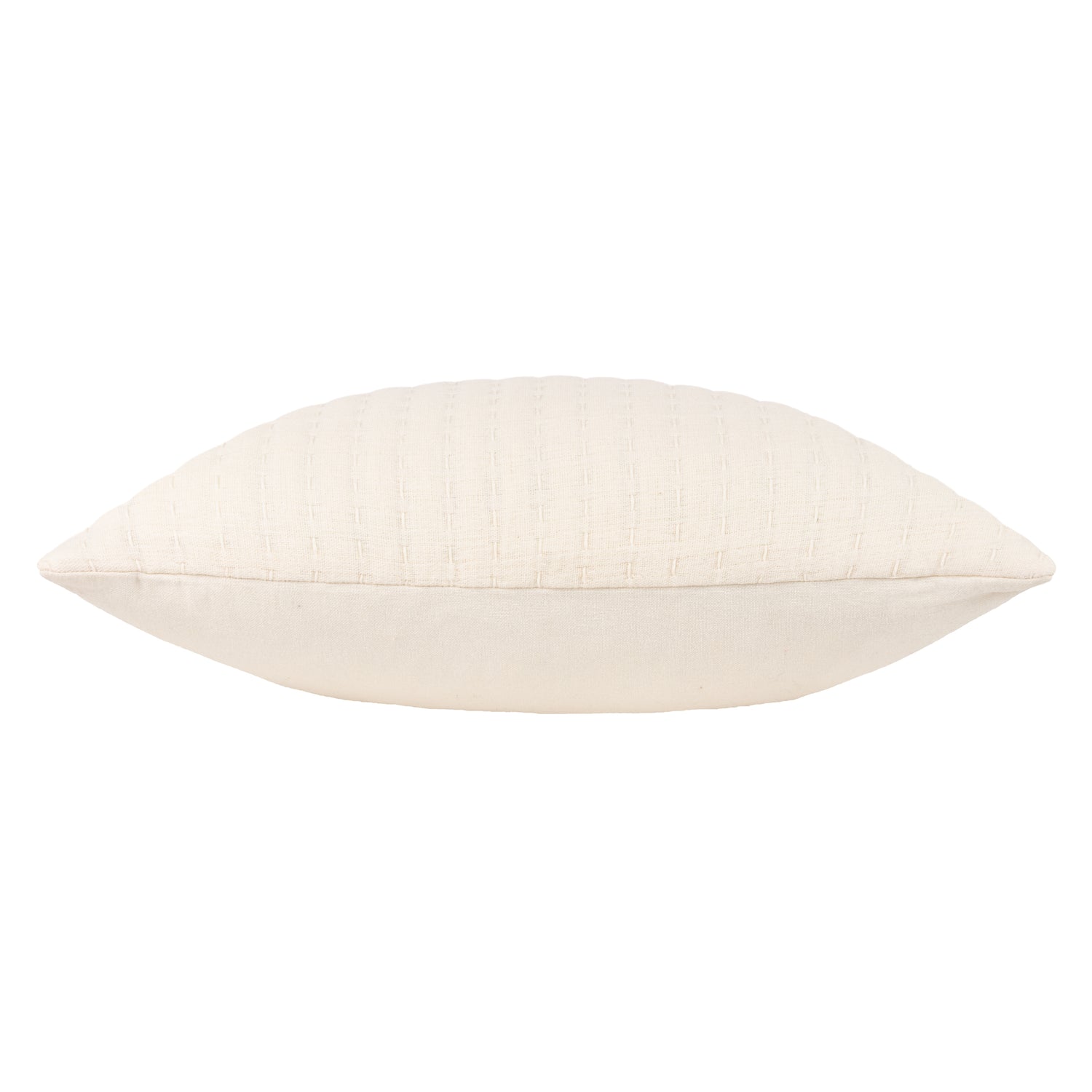 Yard Hush Cotton Linear Filled Cushion 45cm x 45cm Ecru