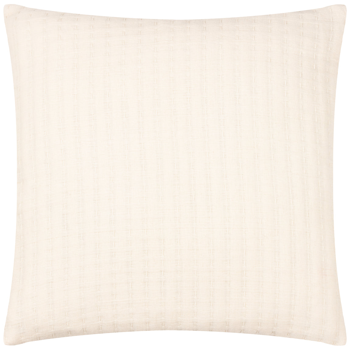 Yard Hush Cotton Linear Filled Cushion 45cm x 45cm Ecru