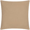 Yard Hush Cotton Linear Filled Cushion 45cm x 45cm Taupe