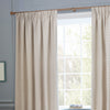 Sanderson Hutton Jacquard Ready Made Pencil Pleat Curtains Linen