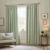 Sanderson Hutton Jacquard Ready Made Pencil Pleat Curtains Sage