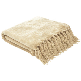 Laura Ashley Hamilton 130cm x 170cm Throw Antique Gold