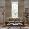 Carrie Neely Star And Harlequin Made To Measure Curtains Biscuit