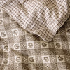 Laura Ashley Hartley Check Duvet Cover Bedding Set Dark Truffle Brown
