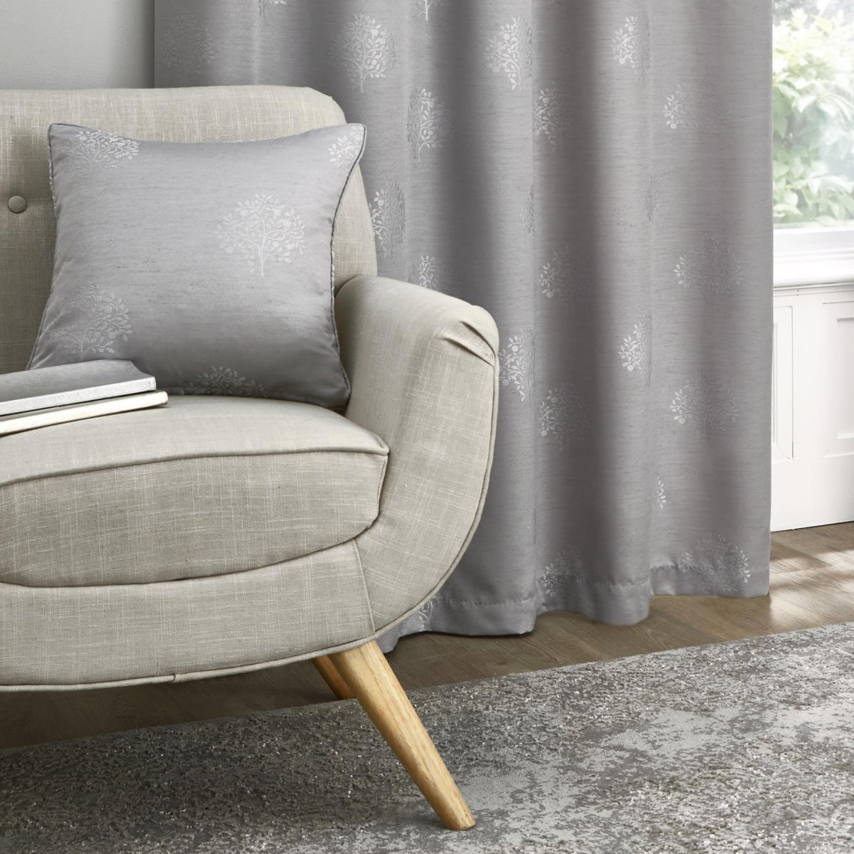 Appletree Loft Harvest Filled Cushion 43cm x 43cm Silver