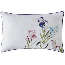 Laura Ashley Hawling Irises Pillowcase Housewife Grape Purple