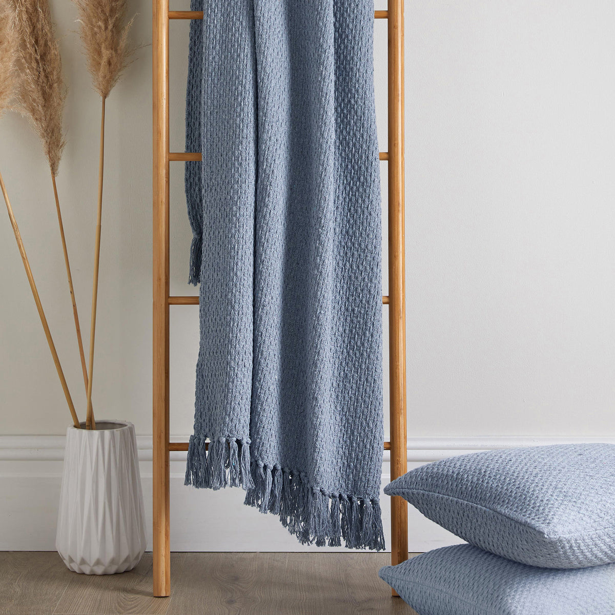 Hayden 200cm x 200cm Throw Blue