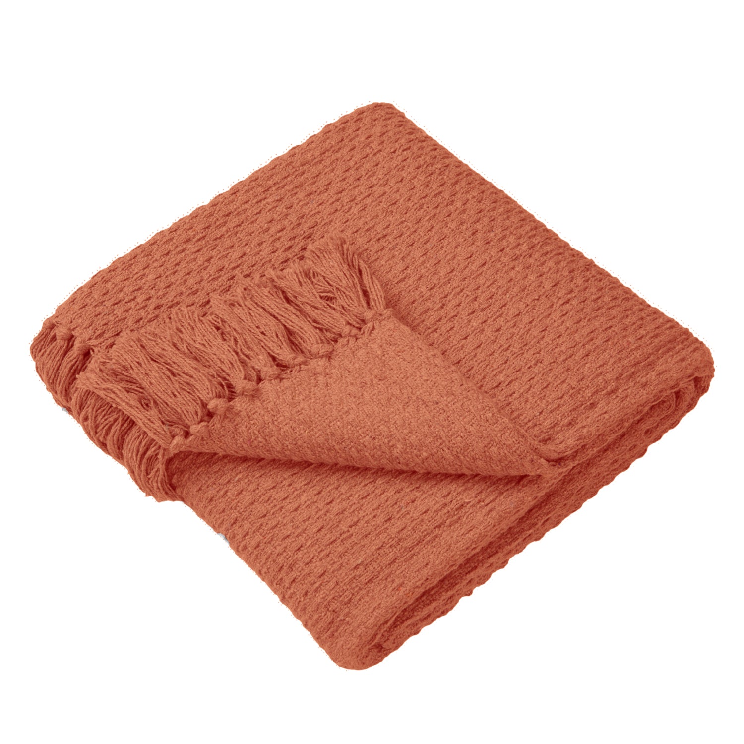 Hayden 130cm x 180cm Throw Terracotta