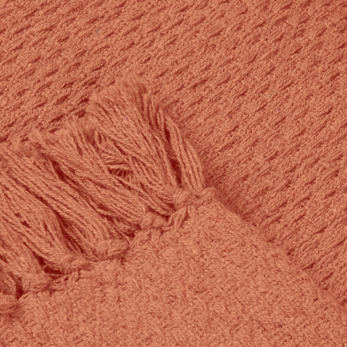 Hayden 200cm x 200cm Throw Terracotta