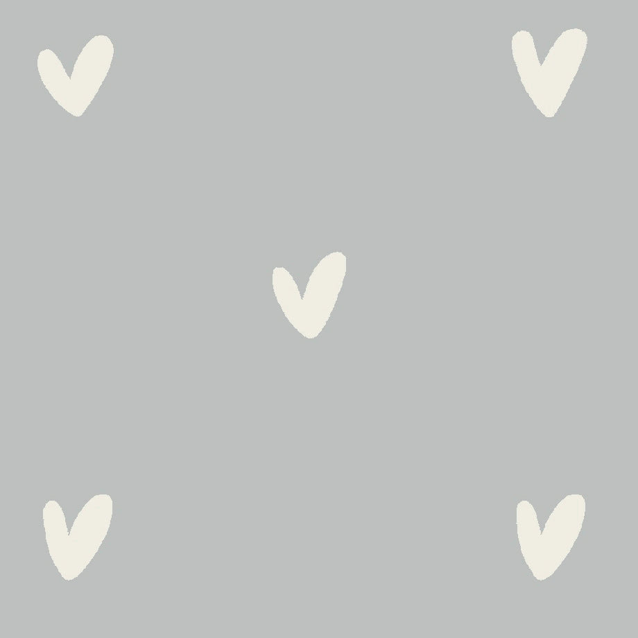 Sophie Allport Hearts Made to Measure Blackout Roller Blind Grey