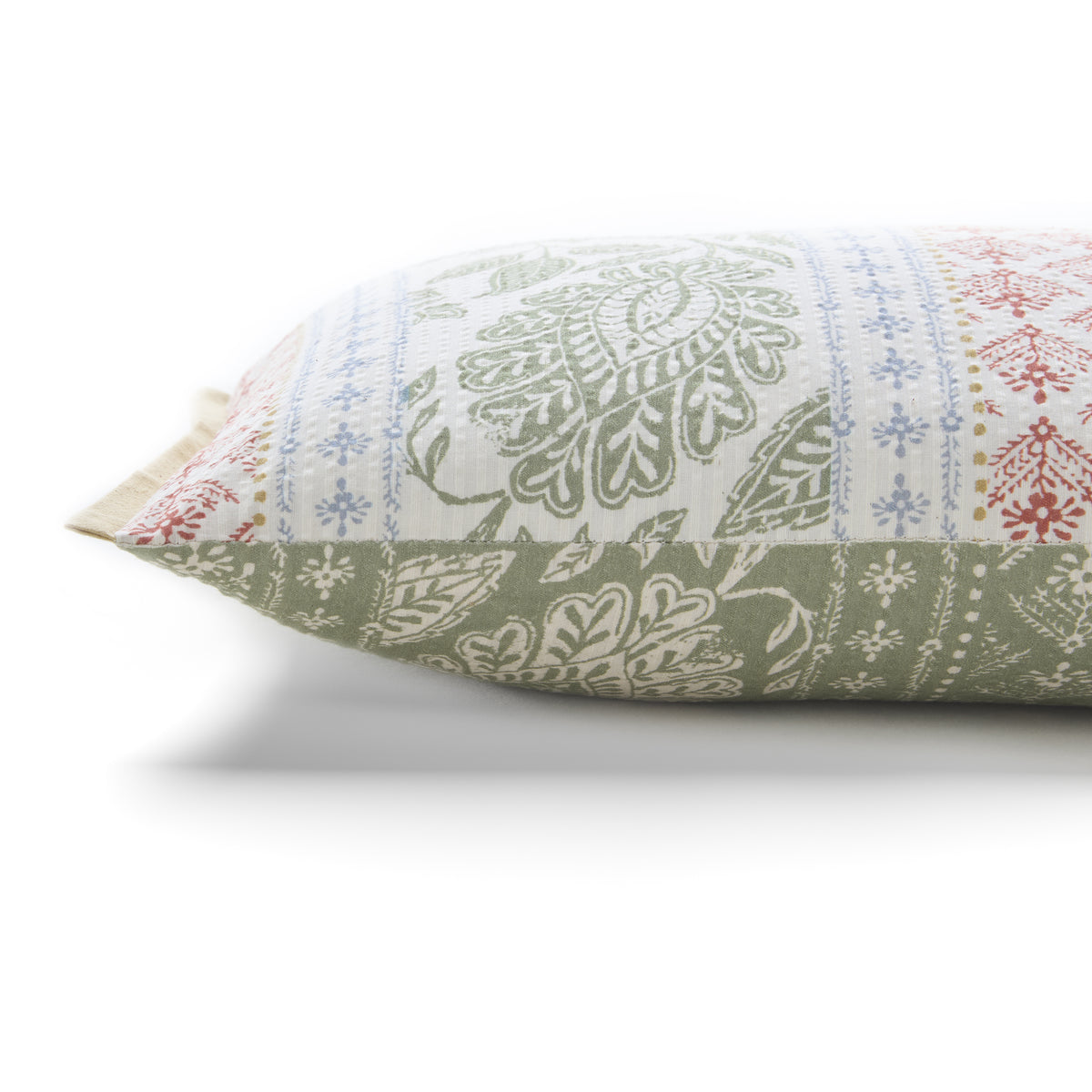 Laura Ashley Hedingham Stripe 30cm x 50cm Filled Boudoir Hedgerow Green