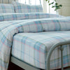 Laura Ashley Highland Check Sherston Bed Linen Fitted Sheet Powder Blue