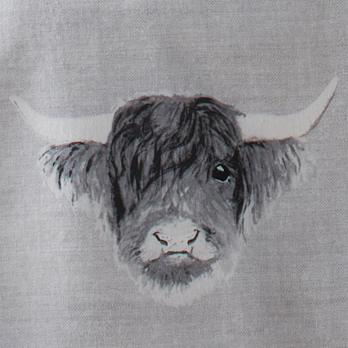 Fusion Snug Highland Cow Duvet Cover Bedding Set Ochre