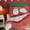 Christmas Ho Ho Ho Duvet Cover Bedding Set Red