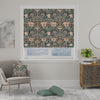 William Morris Honey Suckle Made to Measure Roman Blind Blue