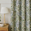 William Morris At Home Honeysuckle Ready Made Eyelet Blackout Curtains Powder Blue
