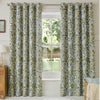 William Morris At Home Honeysuckle Ready Made Eyelet Blackout Curtains Powder Blue