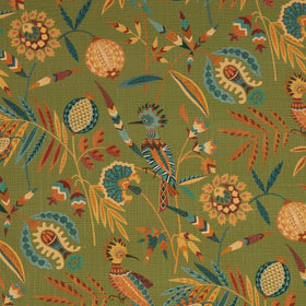 iLiv Hoopoe Digitally Printed Fabric Fern