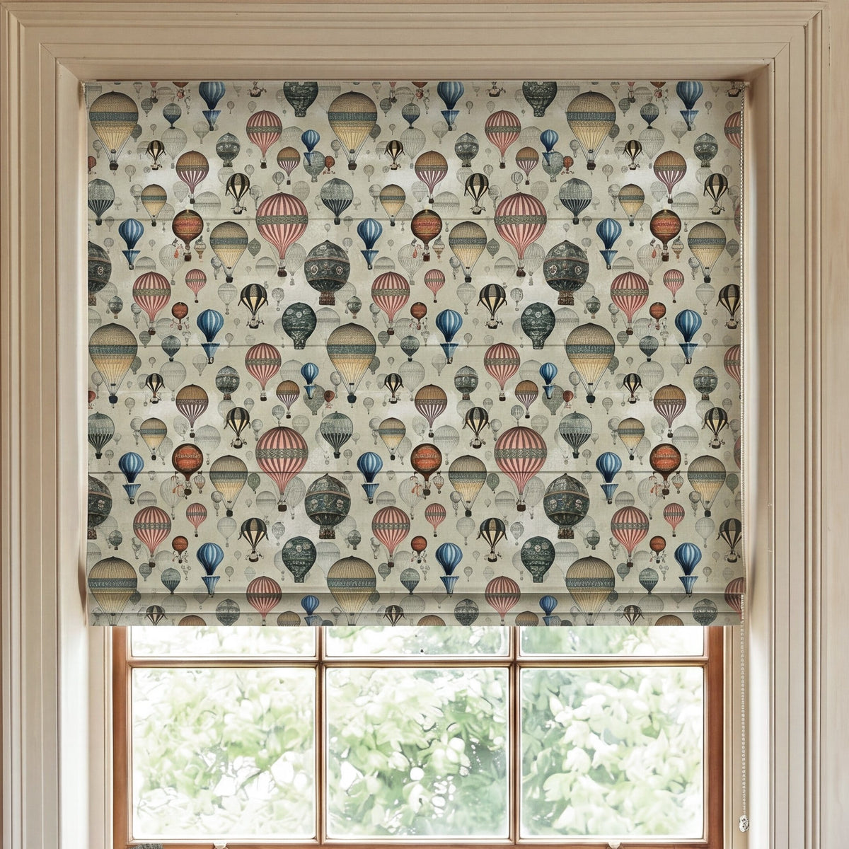 Carrie Neely Hot Air Balloon Made To Measure Roman Blind Vintage