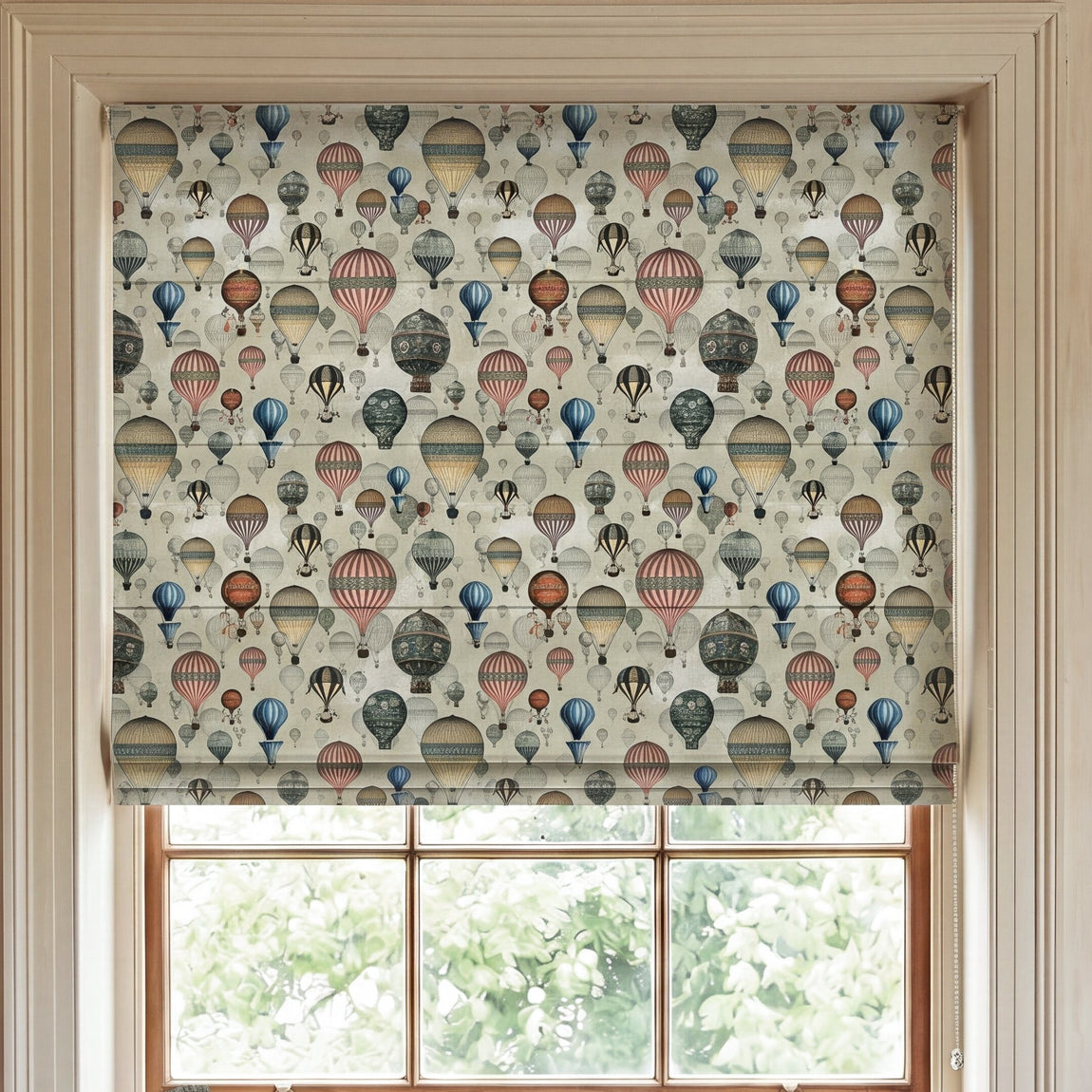 Carrie Neely Hot Air Balloon Made To Measure Roman Blind Vintage