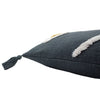 furn. Inka Tufted Tassle 40cm x 60cm Filled Boudoir Charcoal