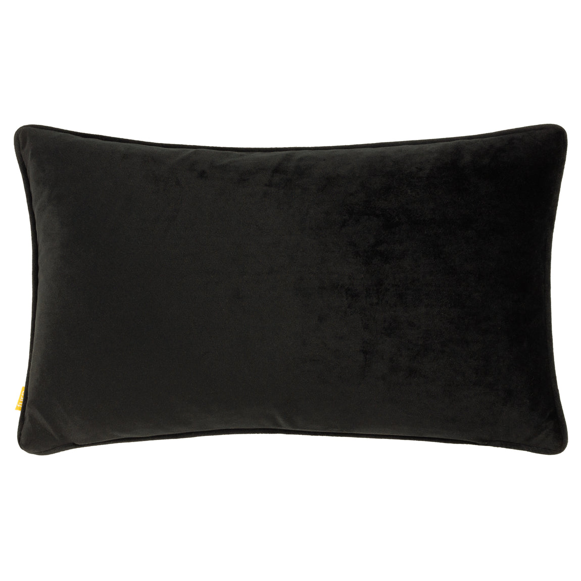 Furn Inked Wild Velvet Piped Filled Cushion 30cm x 50cm Gold Black