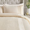 Soiree Iras Textured Pinsonic Duvet Cover Bedding Set Natural