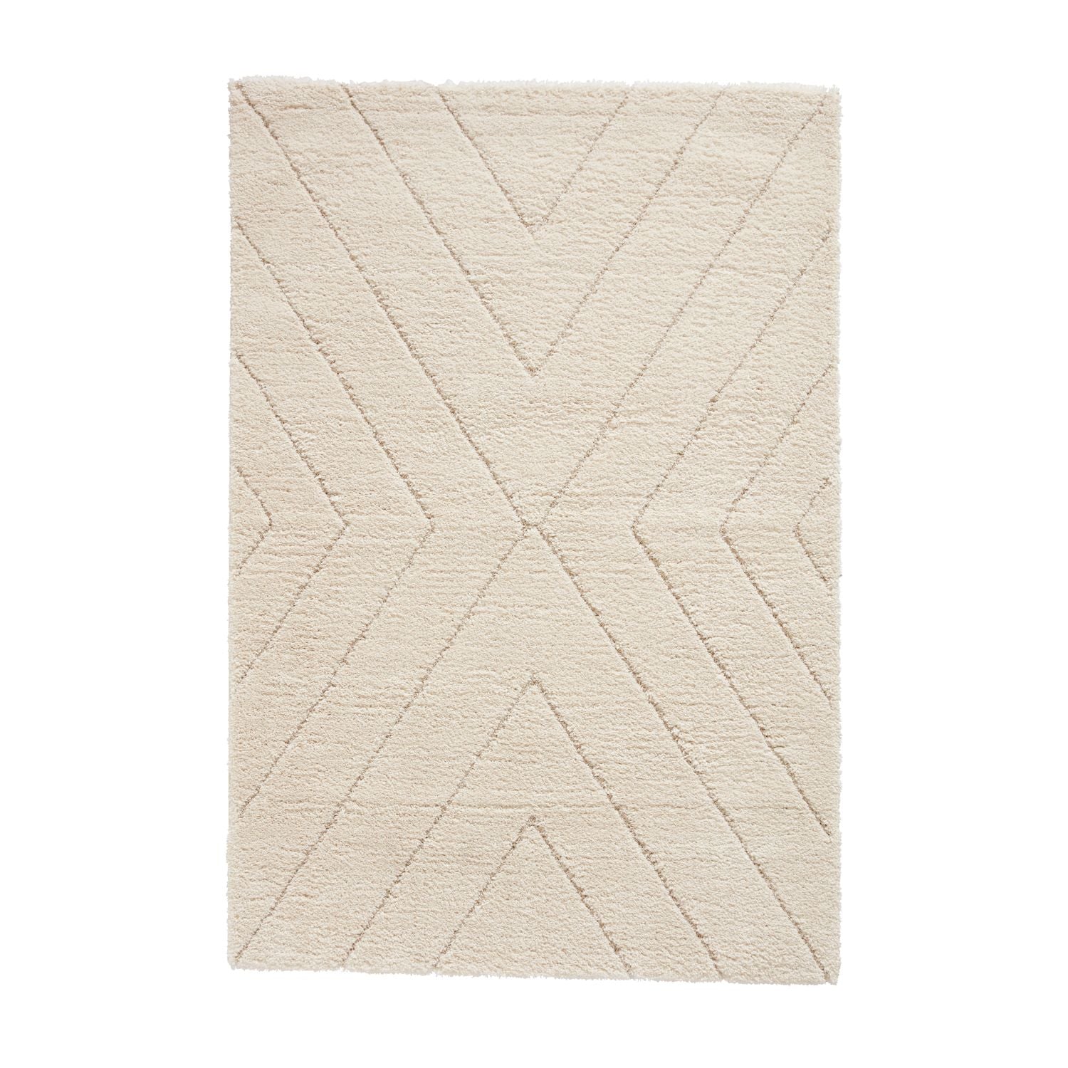 Ideal Shaggy 80262 200cm x 290cm Shaggy Rug Cream