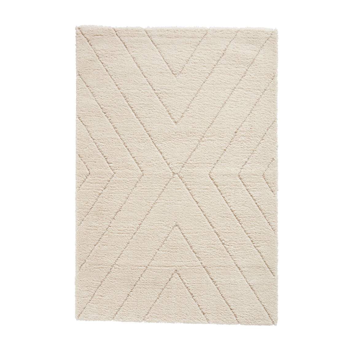 Ideal Shaggy 80262 200cm x 290cm Shaggy Rug Cream