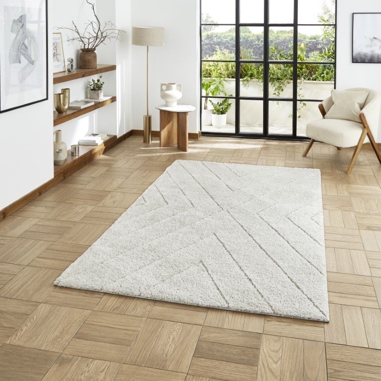 Ideal Shaggy 80362 Berber 160cm x 230cm Rug Silver