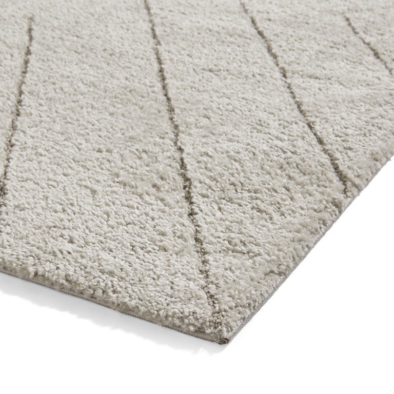 Ideal Shaggy 80362 Berber 160cm x 230cm Rug Silver
