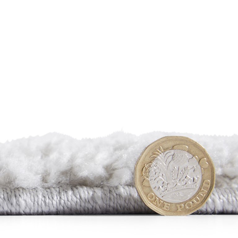 Ideal Shaggy 80362 Berber 160cm x 230cm Rug Silver