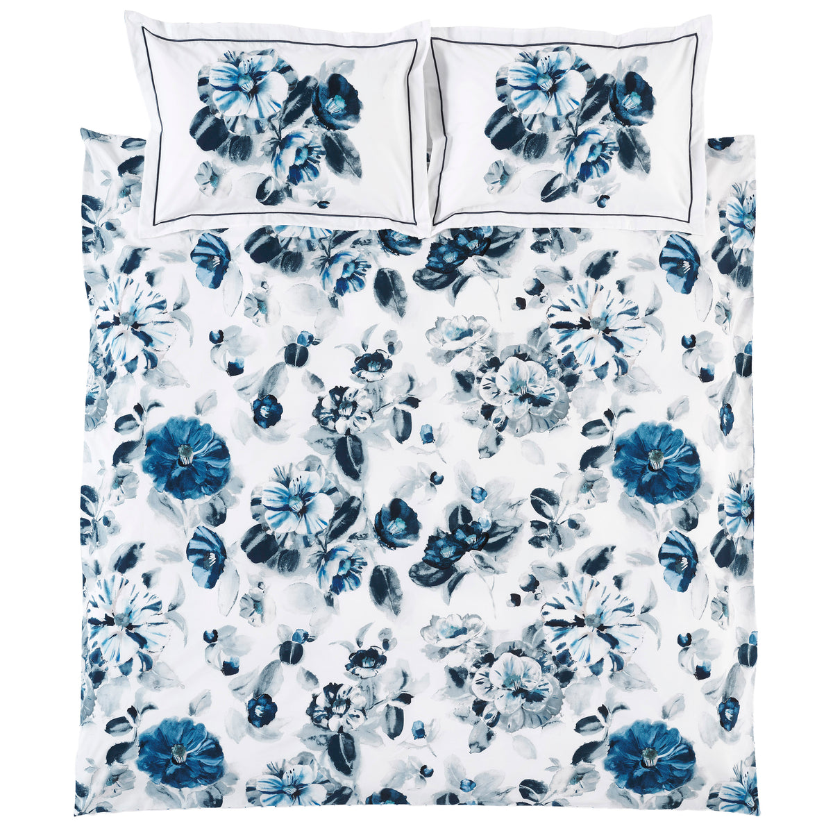 Designers Guild Indigo Flower Duvet Cover Bedding Set Indigo
