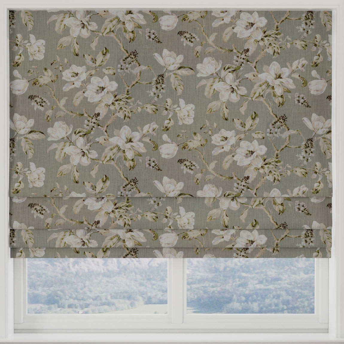 Isabelle Made to Measure Roman Blind Dove