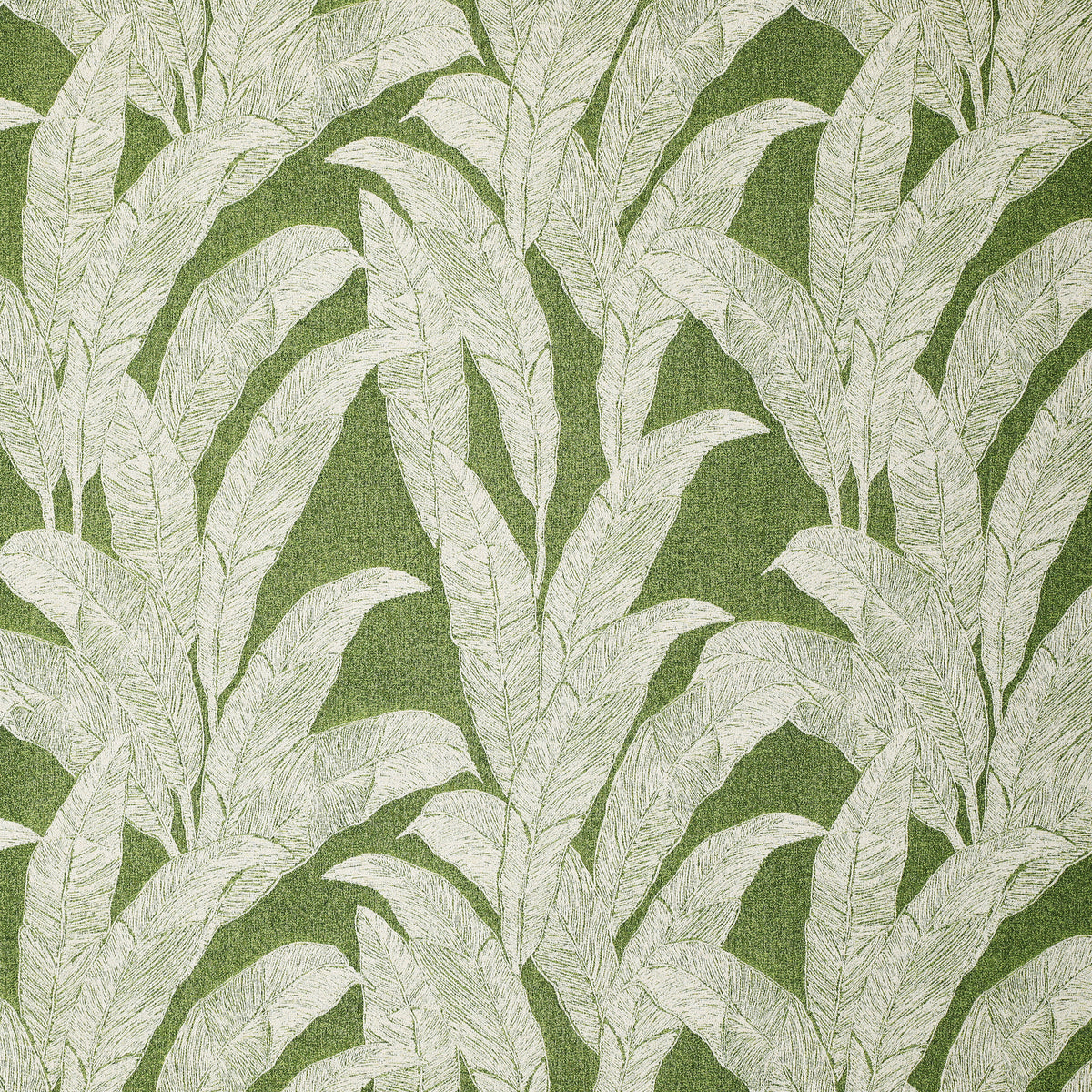 Linda Barker Evergreen Leaf Woven Fabric Green